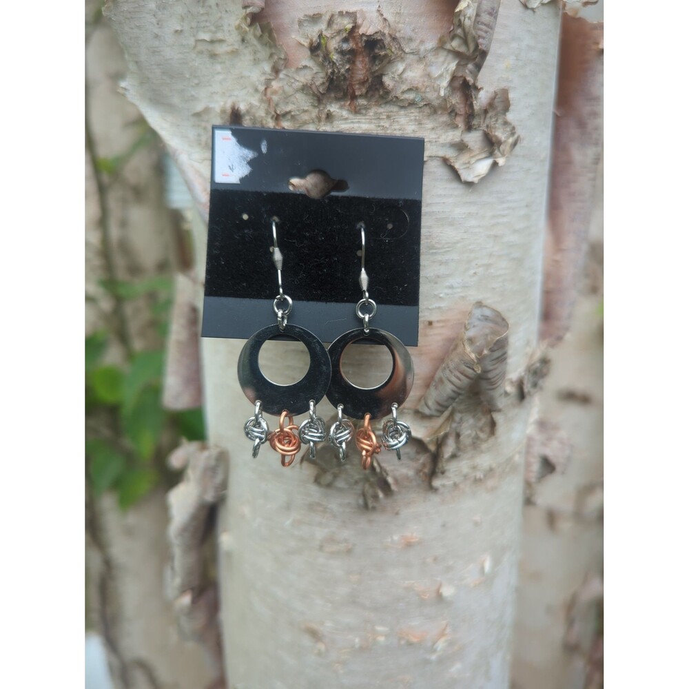 Copper & Stainless Steel Earrings